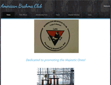 Tablet Screenshot of americanbrahmaclub.org